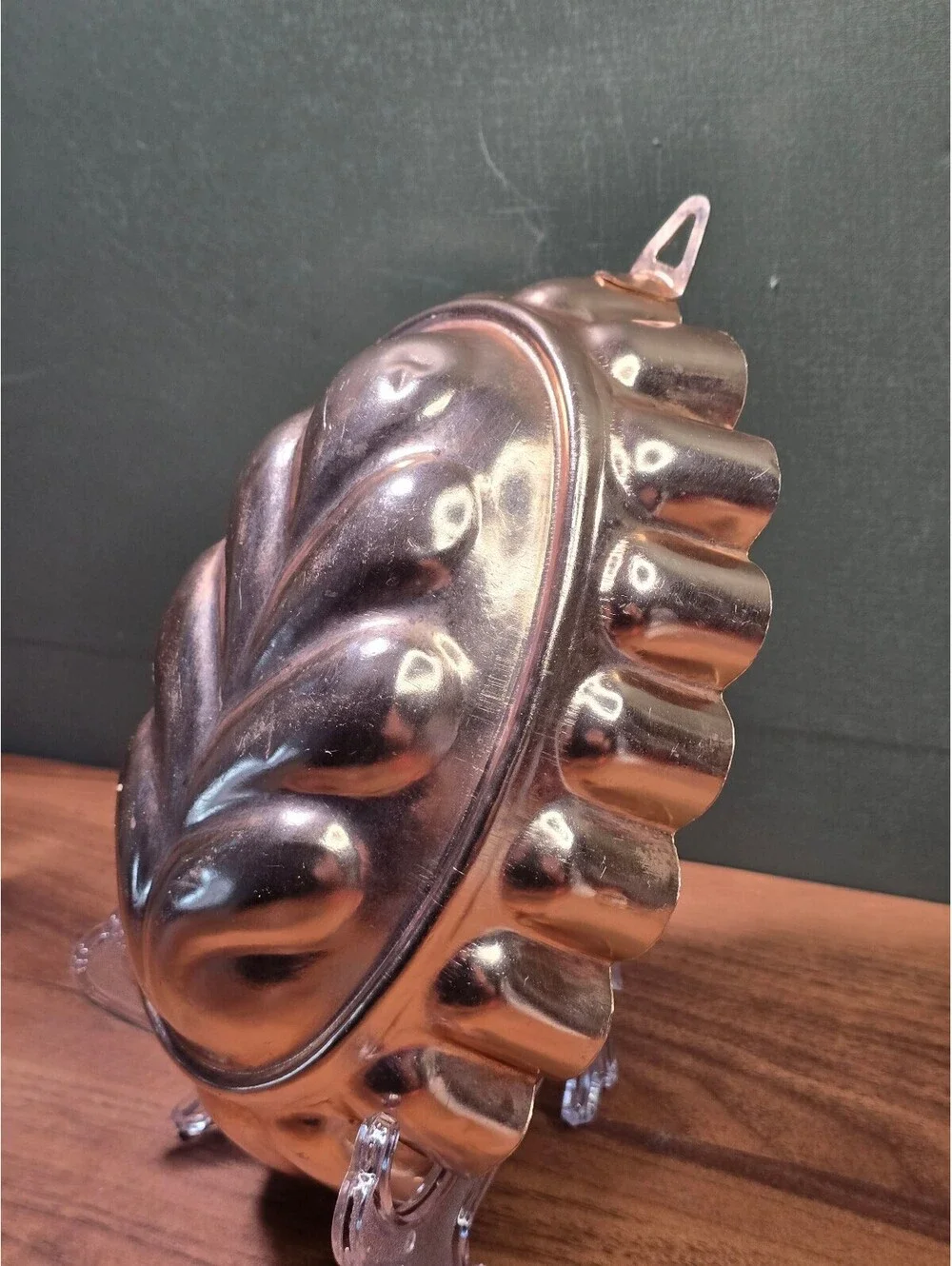 Vintage Copper Jello Mold Wall Hanging Kitchen Fruit Decor Sign